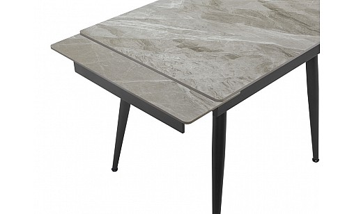 Стол обеденный Connor 900(1400)*750*760 Italy Grey Glossy Стол обеденный Connor 900(1400)*750*760 Italy Grey Glossy