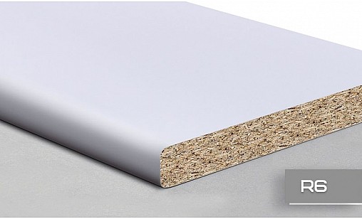 Стільниця LUXEFORM W74 Бiлий 2U R6 4200х700х28 мм