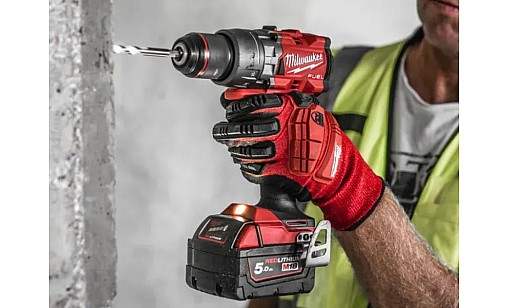 Дрель-шуруповерт с ударом аккумуляторный MILWAUKEE, M18 FPD3-0X, 158Нм, (HD кейс)