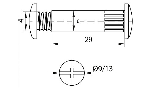 Стяжка міжсекційна М-4мм, 100шт