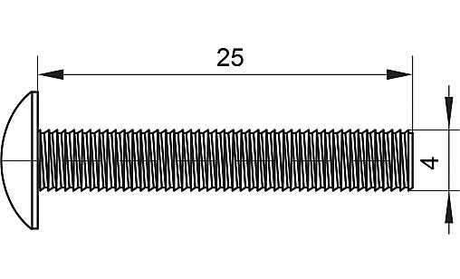 Винт 4х25мм Винт 4х25мм