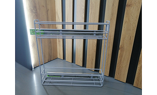 Карго 150/2 серое на телескоп. направляющих с доводчиком, каучук, Modern