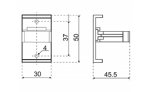 Клипса к ножке кухонной пластик ДС ЕвроЛайн Клипса к ножке кухонной пластик ДС ЕвроЛайн