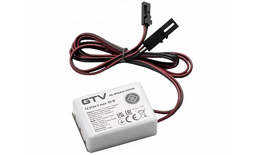 Бесконтактный выключатель под столешницу ON-OFF,12V 50W, белый AE-WPDRW-00 GTV