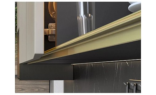 Ущільнювач до профіль LED для полиць торця, золото PA-USZGLAX-21N GTV