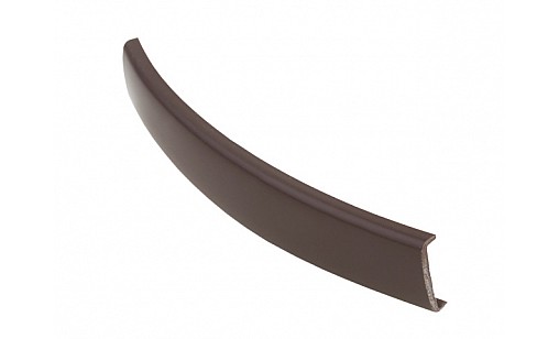Профиль гибкий С-образный под плиту 16мм Орех темный однотонный 0148 ДС