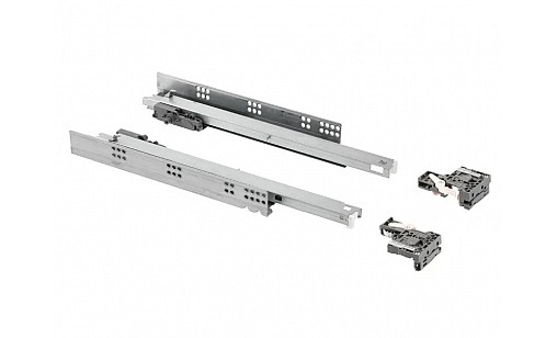 Напрямна скритого монтажу, повний висув Modern Slide L-450 (16-18 мм) 3D PUSH TO OPEN PB-3D0FPO18-450-PRO