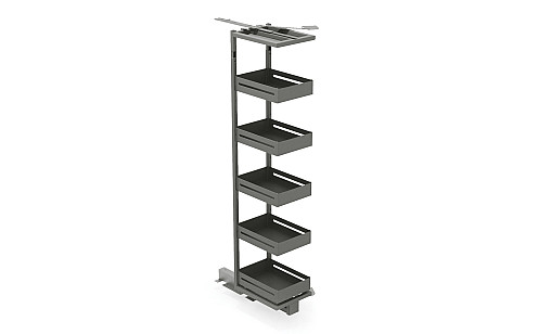 Колона 400/4 антрацит H-1200/1450 з кріп. фасада Quadra Q-411/40 Siderplast