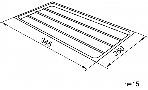 Поддон для сушилки L-400мм белый