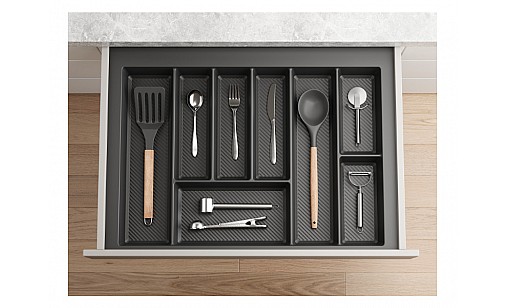 Лоток для кухонних приладів MAX 700 мм 590-650x490 графіт TE36.0122.05.007 Rejs Лоток для кухонних приладів MAX 700 мм 590-650x490 графіт TE36.0122.05.007 Rejs