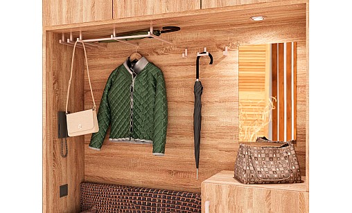 Крючок к системе для прихожей WL 17 G5 Никель Матовый (Сатин) ДС