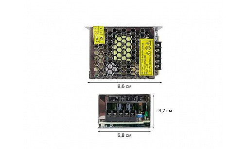 Трансформатор 60W 5A DC12 TR-60-12 Biom