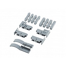 Розсувна система на 2 двері GAMMA 01, (ролики 2шт   2шт, стопор 2шт, тримач 4шт) 101-12-01-303