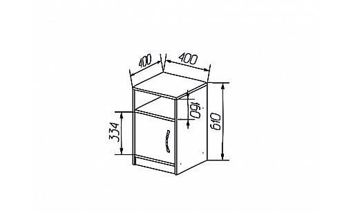 Тумба офисная Rita Белый Аляска