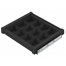 Полка с ячейками бокового крепления Starax 560-590*475*170мм 600мм антрацит S-6805 Полка с ячейками бокового крепления Starax 560-590*475*170мм 600мм антрацит S-6805