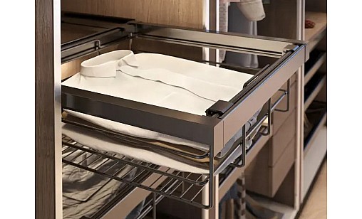 Кошик для білизни з доведенням ELITE 900 мм графіт WG-KOSZ90-60 GTV