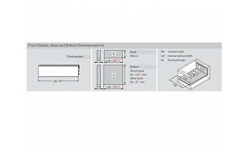 ДТС SLIM Тандембокс графит L-400/ 88 Tip-on HT414004Q11(E30) ДТС SLIM Тандембокс графит L-400/ 88 Tip-on HT414004Q11(E30)