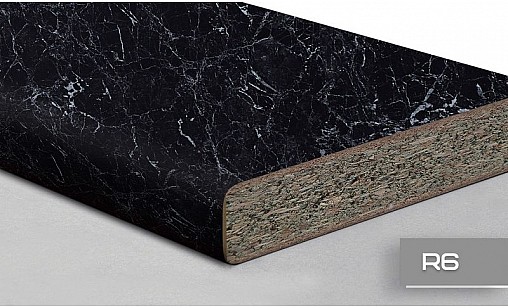 Стільниця LUXEFORM L014 Чорний Мармур 2U R6 4200х1200х38 мм вологост.