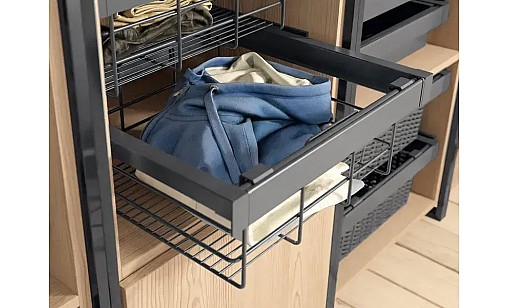 Кошик для білизни з доведенням ELITE 900 мм графіт WG-KOSZ90-60 GTV