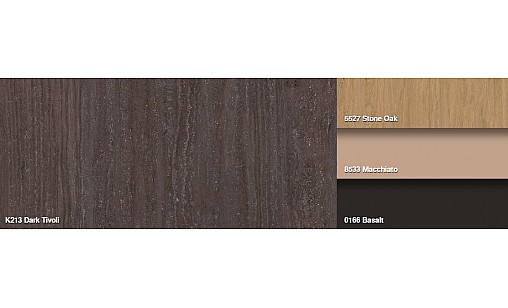 Столешница KronoSpan K213 RS Тиволи Темный 1U R3,3 4100х600х38 мм влагост.