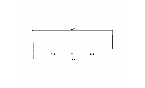 Ручка профільна DL 199/576 BLKM Чорний Матовий ДС