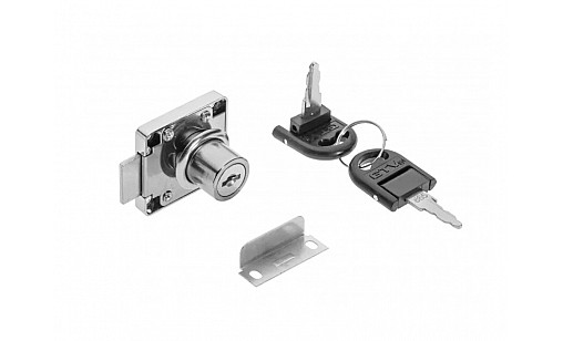 Замок квадратний хром 138   ламаний ключ ZZ-ZN-138-01 GTV