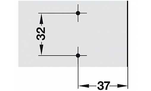 Монтажная планка Duomatic А крестоподобная, никель Hafele 329.84.020