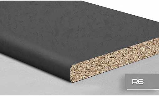 Стільниця LUXEFORM S524 Графіт Абсолют 2U R6 4200х800х28 мм