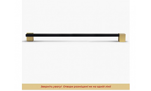 Ручка Bravo Viola (Long Viola) 320 мм чорний золото FX-184-320-04/16