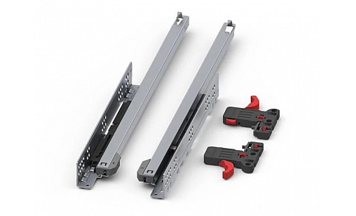 Комплект направляющих Push-Open L-350 частичного выдвижения (12722413)