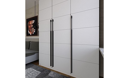 Ручка профільна DL 45/1200 BLK Чорний ДС СтандартЛайн