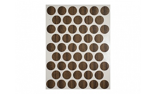 Заглушка самоклеющаяся к конфирмату орех лугано 3026