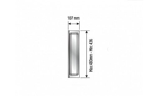 Лоток TRAYBOND 107 мм с одним отделением, антрацит, 105-83-01-309 Лоток TRAYBOND 107 мм с одним отделением, антрацит, 105-83-01-309