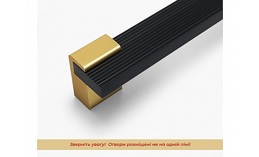 Ручка Bravo Viola (Long Viola) 128 мм чорний золото FX-184-128-04/16