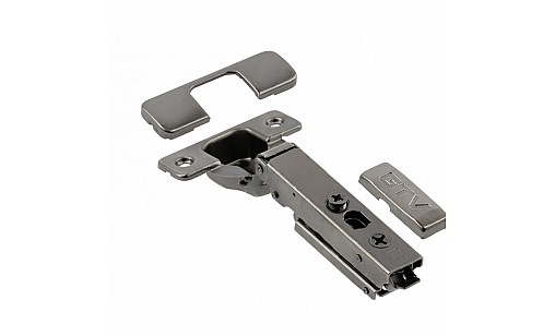 Петля накладная с доводчиком 3D Чёрный хром ZM-DCHCB09-3DBEO-20 GTV