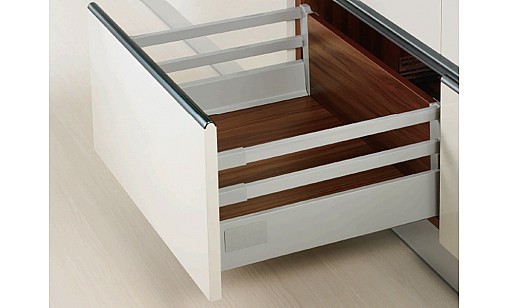 ДТС КОМПЛЕКТ: Тандембокс белый L-500/224 высокий с двумя квадратными релингами MM01500DD1 (Е01)