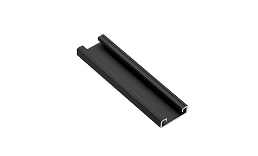 Профиль алюминиевый LED накладной 2м, черный GTV PA-GLAXNK-AL-20M