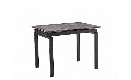 Стіл обідній ОРІОН 1000(1500)*700*760 армані грей/чорний