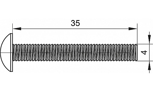 Винт 4х35мм Винт 4х35мм