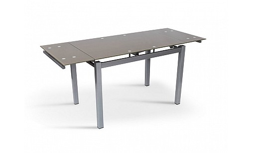 Стіл обідній ВЕНДІ 1000(1500)*700*760 кавовий СКЛО Стіл обідній ВЕНДІ 1000(1500)*700*760 кавовий СКЛО