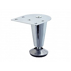 Ніжка меблева стальна DZ 056/75 G2 Хром Н=75ммконусна ДС