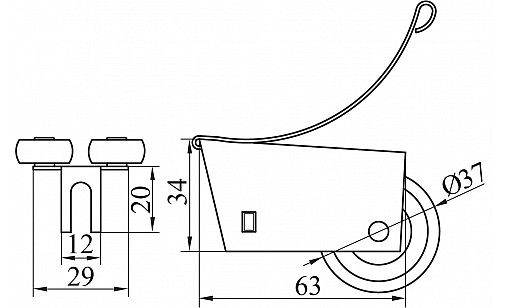 Комплект роликов для закрытого профиля ДС СтандартЛайн Комплект роликов для закрытого профиля ДС СтандартЛайн