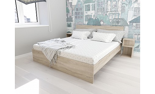 Ліжко Mishel 1840х2040х900 Дуб Тахо Ліжко Mishel 1840х2040х900 Дуб Тахо