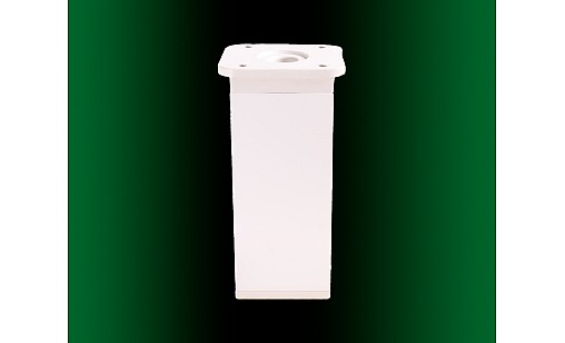 Нiжка квадратна 40х40мм Н=100мм Біла ДС