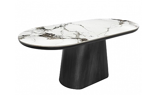 Стіл обідній Clement 1800*900*750 PP White Glossy