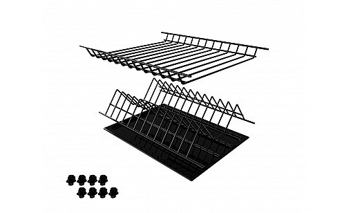 Сушарка для посуду в секцію 400мм термопластична Чорна ДС