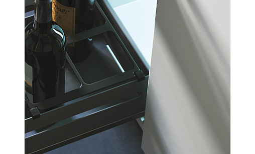 Карго 300/2 антрацит Quadra bottle pull out Hettich Q-311NMH Siderplast