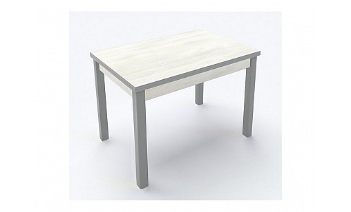 Стол обеденный MR 1100( 350 350)*750*770 серый/Белое дерево