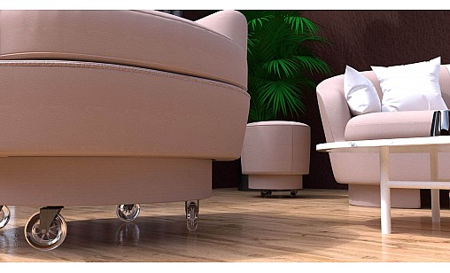 Ролик d-75 мм поліуретановий з пластиною ДС