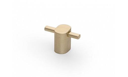 Ручка-кнопка STRAW Структурне світле золото GA-STRAW-1-22 GTV